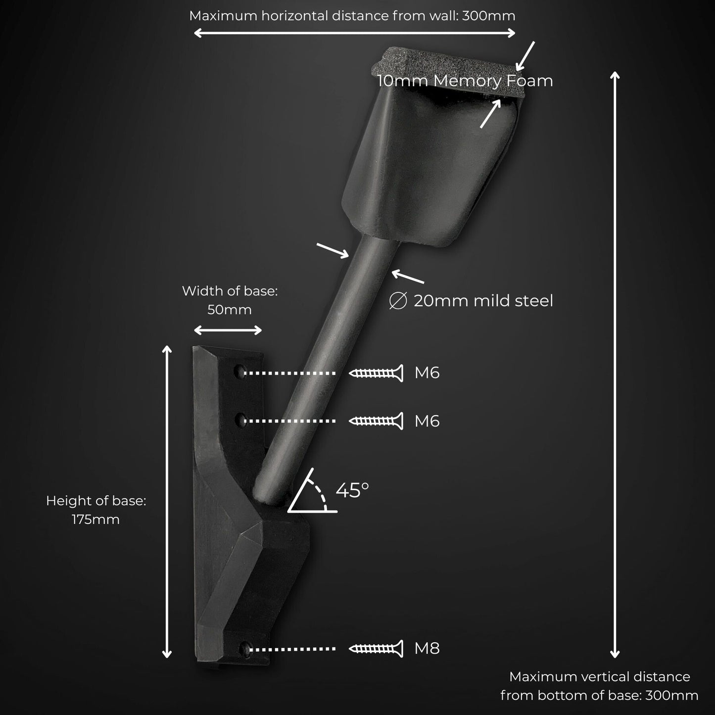 Wall Mounted Helmet Stand