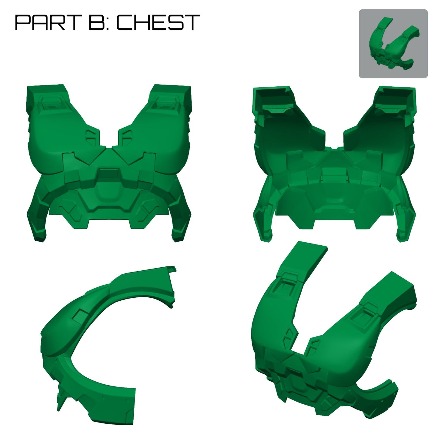 Halo 3: Masterchief MK6 Full Armour Set DIY Set - Prop or Cosplay