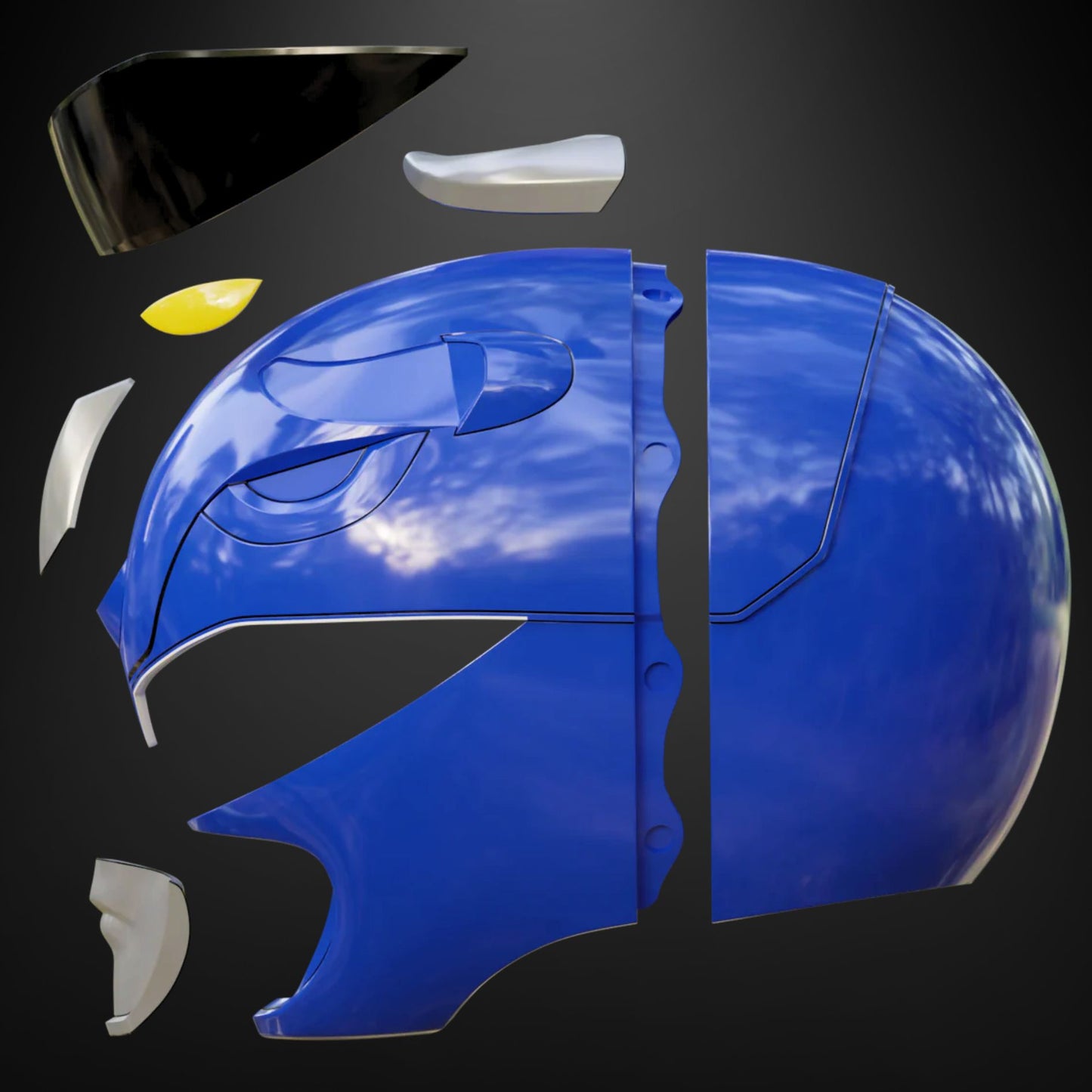 Power Rangers (MMPR): Blue Ranger Helmet - Prop or Cosplay