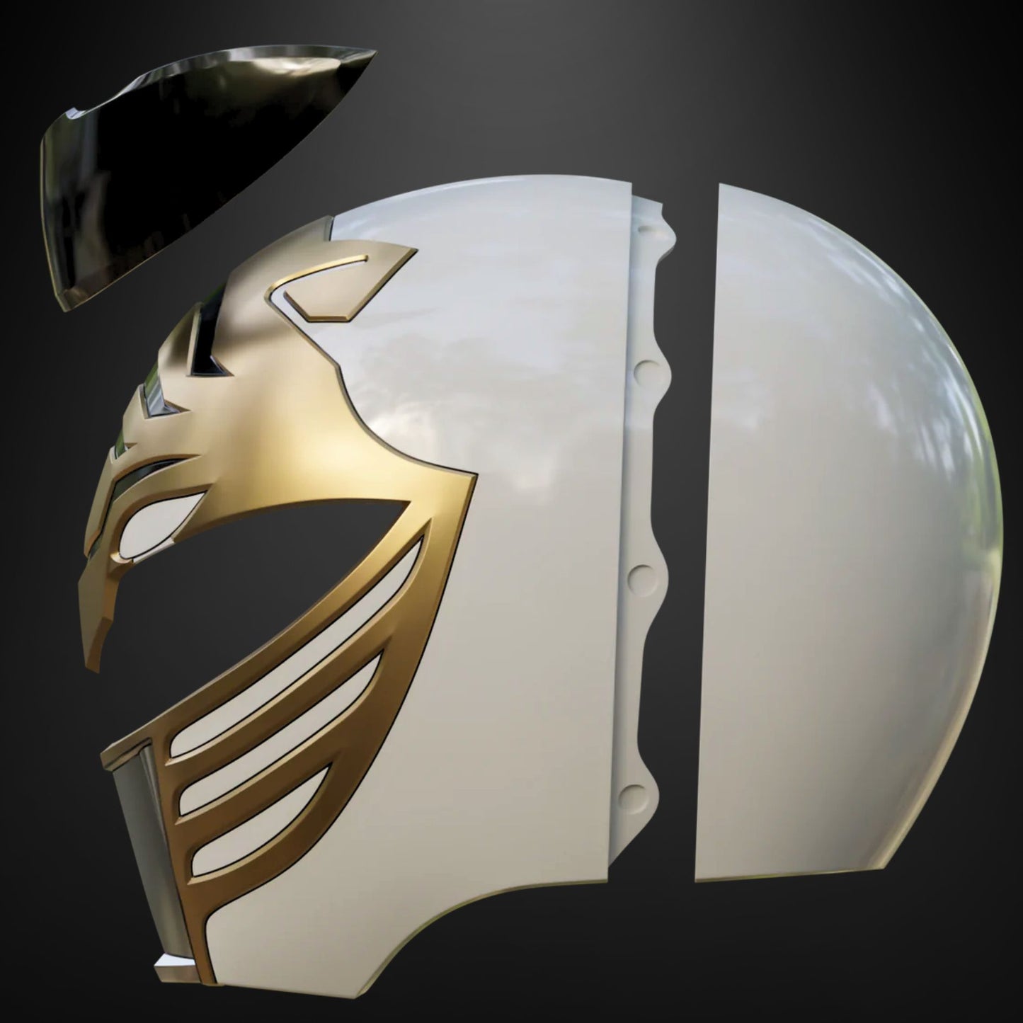 Power Rangers (MMPR): White Ranger Helmet - Prop or Cosplay