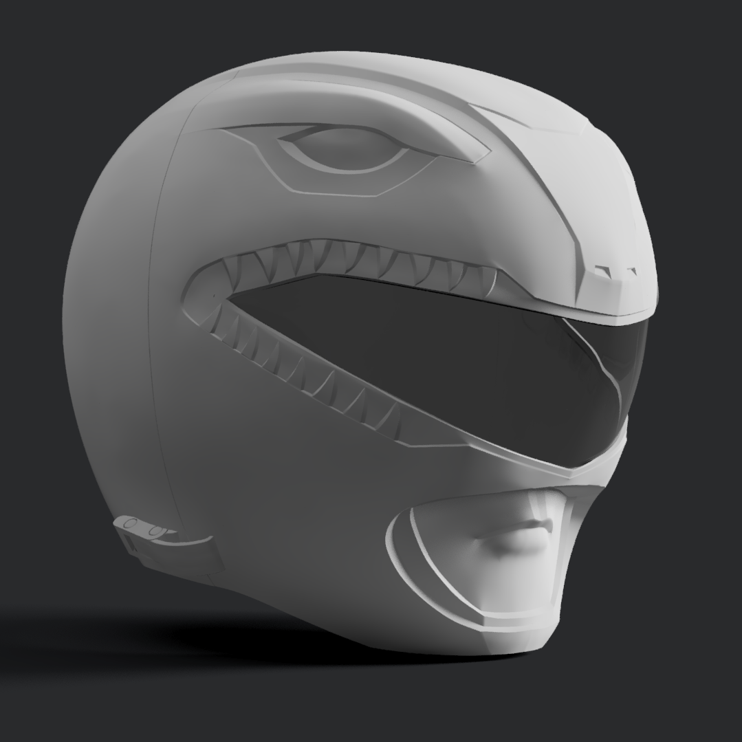 Power Rangers (MMPR): Red Ranger Helmet - Prop or Cosplay (DIY Kit)